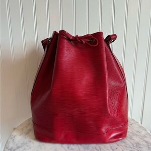 Louis Vuitton Red Epi Noe